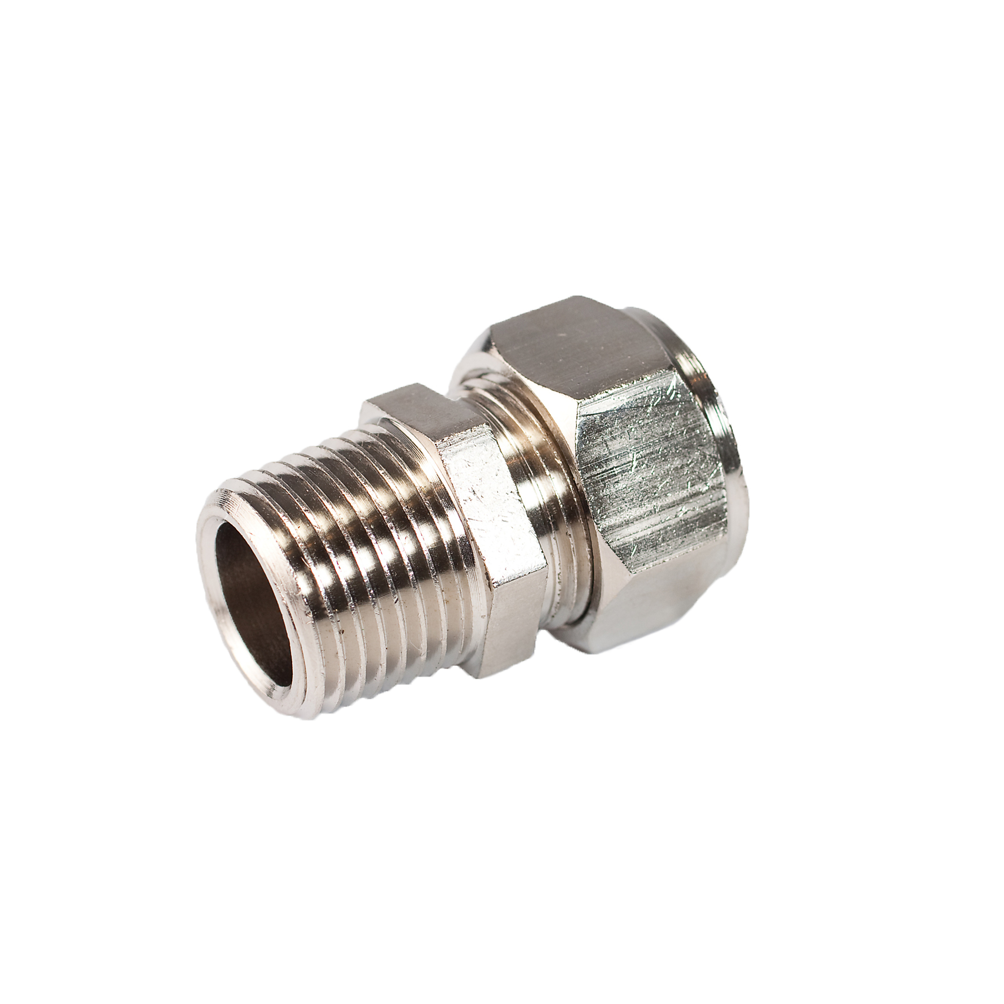 RapidAir Maxline, 1/2 tubing x 1/2in. Male NPT adapter fitting, Max. PSI 190 Model# M8002